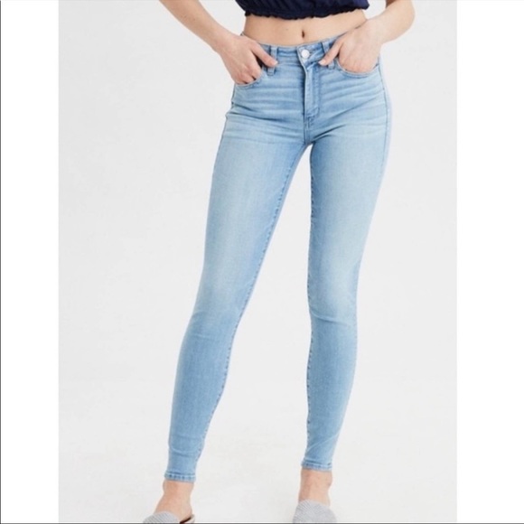 American Eagle Light Wash Super Stretch Jegging Jeans size 0 women - Picture 1 of 4